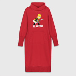 Платье удлиненное хлопок Placebo Барт Симпсон рокер