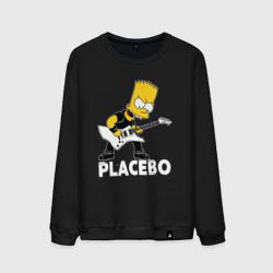 Мужской свитшот хлопок Placebo Барт Симпсон рокер