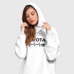 Платье-худи хлопок Любимая Тойота - фото 2