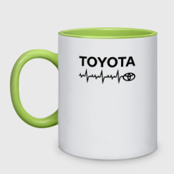 Кружка двухцветная Любимая Тойота