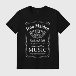 Мужская футболка хлопок Iron Maiden в стиле Jack Daniels