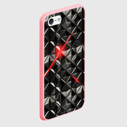Чехол для iPhone 5/5S матовый Металлические плитки - фото 2