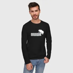 Мужской лонгслив хлопок Медведь Михаил - фото 2