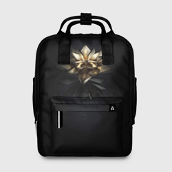 Женский рюкзак 3D Геометрическая золотая лилия
