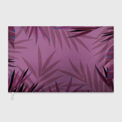 Флаг 3D Розовая пальма