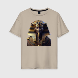 Женская футболка хлопок Oversize Египетский фараон