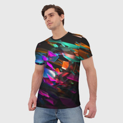 Мужская футболка 3D Geometry осколки реальности - фото 2