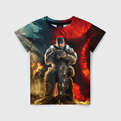 Детская футболка 3D Gears of War Маркус Феникс