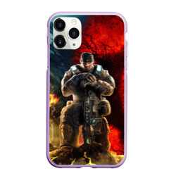 Чехол для iPhone 11 Pro матовый Gears of War Маркус Феникс