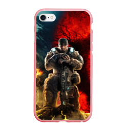 Чехол для iPhone 6/6S матовый Gears of War Маркус Феникс