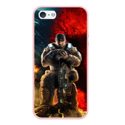 Чехол для iPhone 5/5S матовый Gears of War Маркус Феникс
