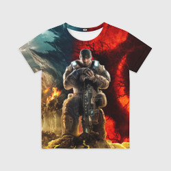 Детская футболка 3D Gears of War Маркус Феникс