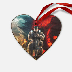 Деревянная игрушка Сердце Gears of War Маркус Феникс