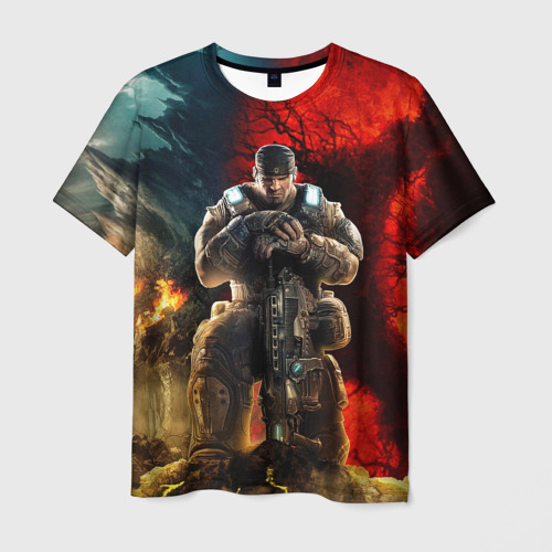 Мужская футболка 3D Gears of War Маркус Феникс, цвет 3D печать