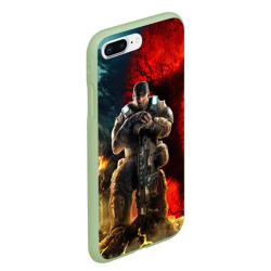 Чехол для iPhone 7Plus/8 Plus матовый Gears of War Маркус Феникс - фото 2