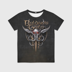Детская футболка 3D Логотип Baldur's Gate 3