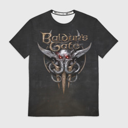 Мужская футболка 3D Логотип Baldur's Gate 3