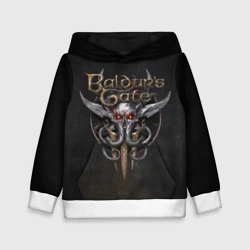 Детская толстовка 3D Логотип Baldur's Gate 3