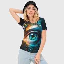 Женская футболка 3D Slim Всевидящий глаз - фото 2