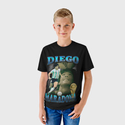 Детская футболка 3D Диего Марадона ретро - фото 2