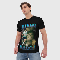 Мужская футболка 3D Диего Марадона ретро - фото 2