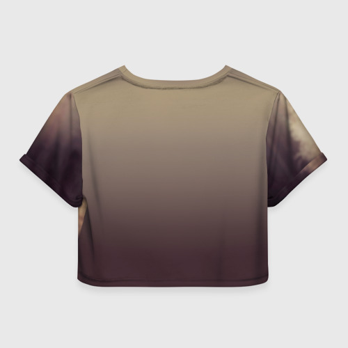 Женская футболка Crop-top 3D Бернский зенненхунд - фото, цвет 3D печать - фото 2