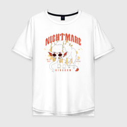 Nightmare kingdom – Мужская футболка хлопок Oversize с принтом купить со скидкой в -35%