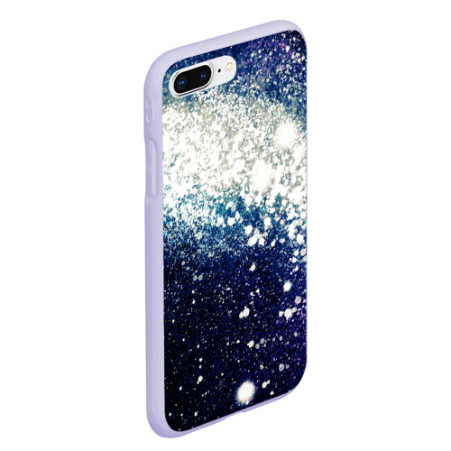 Чехол для iPhone 7Plus/8 Plus матовый Необъятные просторы вселенной, цвет светло-сиреневый - фото 3