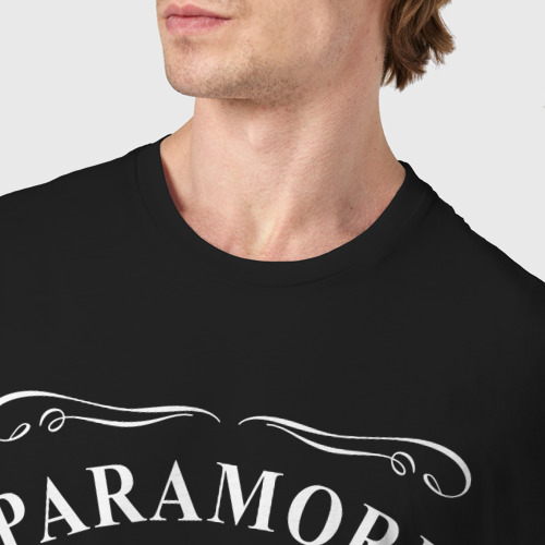 Мужская футболка хлопок Paramore в стиле Jack Daniels, цвет черный - фото 6