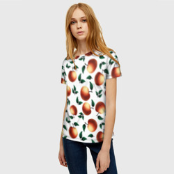 Женская футболка 3D Яблочный дождь - фото 2