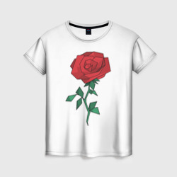 Женская футболка 3D Цветок к празднику