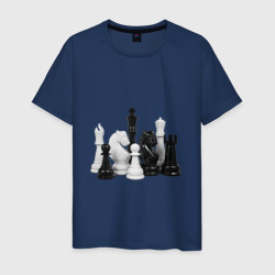 Мужская футболка хлопок Фигуры шахматиста