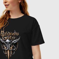 Женская футболка хлопок Oversize Baldurs Gate III - фото 2