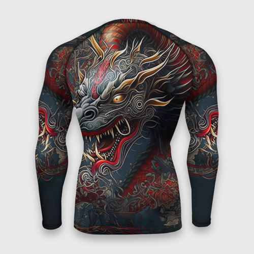 Мужской рашгард 3D Дракон Irezumi, цвет 3D печать - фото 2