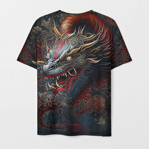 Мужская футболка 3D Дракон Irezumi, цвет 3D печать - фото 2