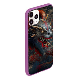 Чехол для iPhone 11 Pro Max матовый Дракон Irezumi - фото 2