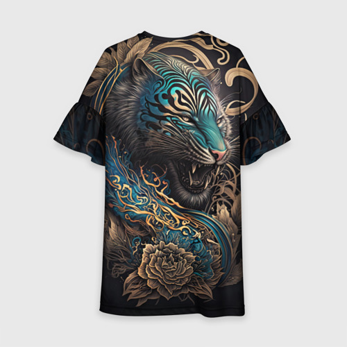 Детское платье 3D Тигр Irezumi, цвет 3D печать - фото 2