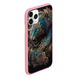 Чехол для iPhone 11 Pro Max матовый Тигр Irezumi - фото 2