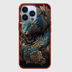 Чехол для iPhone 13 Pro Тигр Irezumi