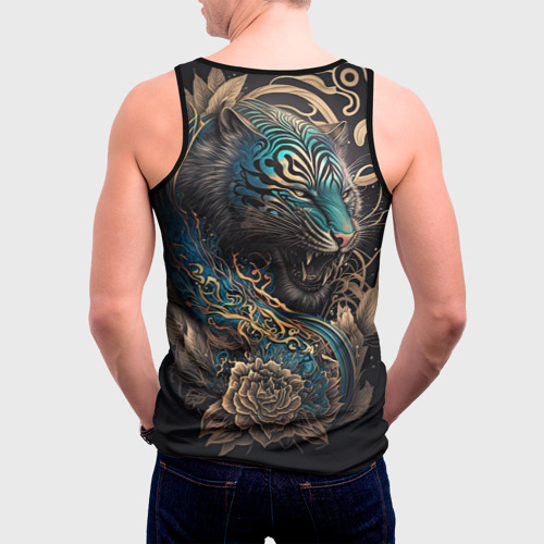 Мужская майка 3D Тигр Irezumi, цвет 3D печать - фото 4