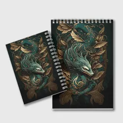 Блокнот Изумрудный Дракон Irezumi - фото 2