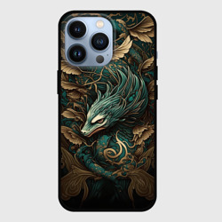 Чехол для iPhone 13 Pro Изумрудный Дракон Irezumi