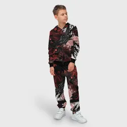 Детский костюм 3D Красный Irezumi узор - фото 2