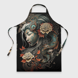 Фартук 3D Японская девушка Irezumi