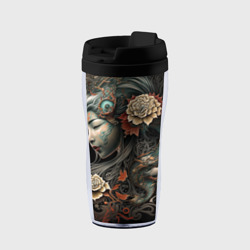 Термокружка-непроливайка Японская девушка Irezumi