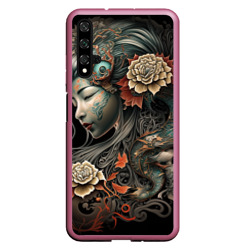 Чехол для Honor 20 Японская девушка Irezumi