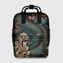 Женский рюкзак 3D Японский змей Irezumi