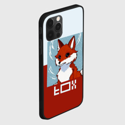 Чехол для iPhone 12 Pro Max Пиксельная лиса с надписью fox - фото 2