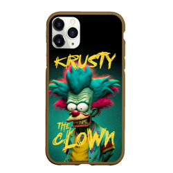 Чехол для iPhone 11 Pro Max матовый Клоун Красти из Симпсонов