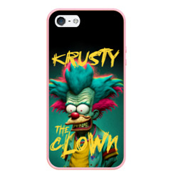 Чехол для iPhone 5/5S матовый Клоун Красти из Симпсонов